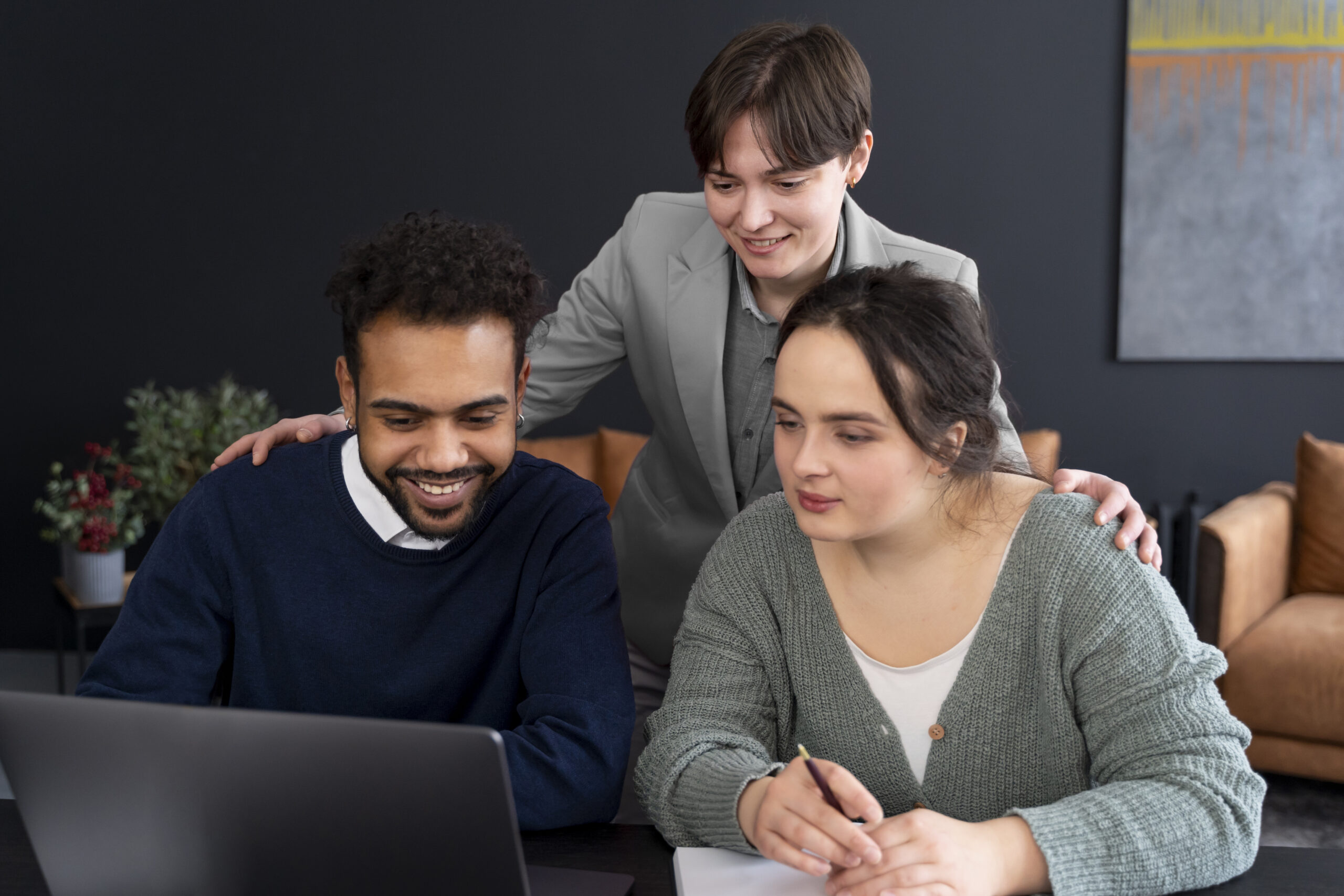 working office with colleagues